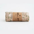 Lange en mousseline – Motif floral et feuillage vert