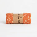 Lange en mousseline – Motif petites fleurs terracotta